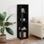 vidaXL Eckregal Schwarz 33x33x132 cm Holzwerkstoff vidaXL Eckregal Schwarz 33x33x132 cm Holzwerkstoff