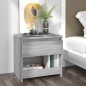 vidaXL Nachttisch Grau Sonoma 40x30x39 cm Holzwerkstoff vidaXL Nachttisch Grau Sonoma 40x30x39 cm Holzwerkstoff