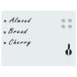 vidaXL Magnetisches Whiteboard Wandmontage Glas 80x60 cm vidaXL Magnetisches Whiteboard Wandmontage Glas 80x60 cm