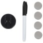 vidaXL Magnetisches Whiteboard Wandmontage Glas 80x60 cm vidaXL Magnetisches Whiteboard Wandmontage Glas 80x60 cm