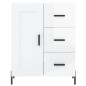 Highboard Hochglanz-Weiß 69,5x34x180 cm Holzwerkstoff Highboard Hochglanz-Weiß 69,5x34x180 cm Holzwerkstoff