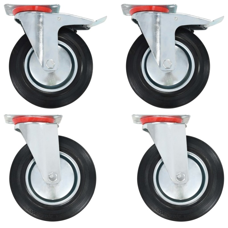 vidaXL Lenkrollen 4 Stk. 200 mm vidaXL Lenkrollen 4 Stk. 200 mm