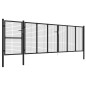 vidaXL Gartentor Stahl 500 x 125 cm Anthrazit vidaXL Gartentor Stahl 500 x 125 cm Anthrazit