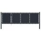 vidaXL Gartentor Stahl 350 x 75 cm Anthrazit vidaXL Gartentor Stahl 350 x 75 cm Anthrazit