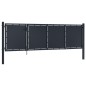 vidaXL Gartentor Stahl 350 x 75 cm Anthrazit vidaXL Gartentor Stahl 350 x 75 cm Anthrazit