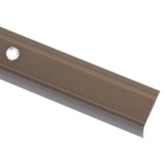 vidaXL Treppenkantenprofile in L-Form 5 Stk. Aluminium 134 cm Braun