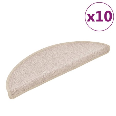 vidaXL Stufenmatten 10 Stk. 56x17x3 cm Taupe
