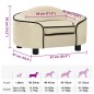 vidaXL Hundesofa Creme 67x47x36 cm Plüsch vidaXL Hundesofa Creme 67x47x36 cm Plüsch