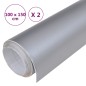 vidaXL Autofolien 2 Stk. Matt-Silber 100x150 cm vidaXL Autofolien 2 Stk. Matt-Silber 100x150 cm