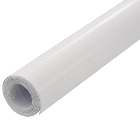 vidaXL Autofolien 2 Stk. 4D Weiß 100x150 cm+50x150 cm