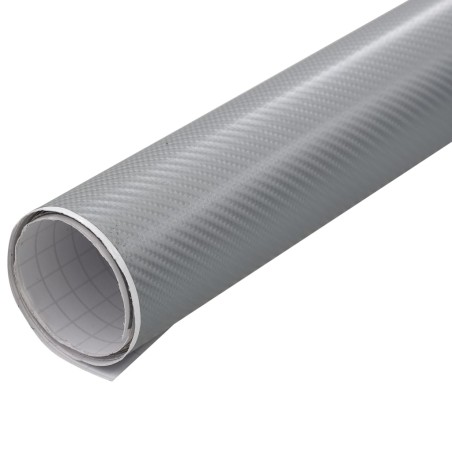 vidaXL Autofolie 4D Silber 100x150 cm