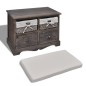vidaXL Sitzbank mit Stauraum Braun 62×33×42 cm Paulownia Holz vidaXL Sitzbank mit Stauraum Braun 62×33×42 cm Paulownia Holz