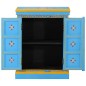 vidaXL Sideboard Massivholz Mango Türkis Handbemalt vidaXL Sideboard Massivholz Mango Türkis Handbemalt