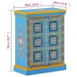 vidaXL Sideboard Massivholz Mango Türkis Handbemalt vidaXL Sideboard Massivholz Mango Türkis Handbemalt