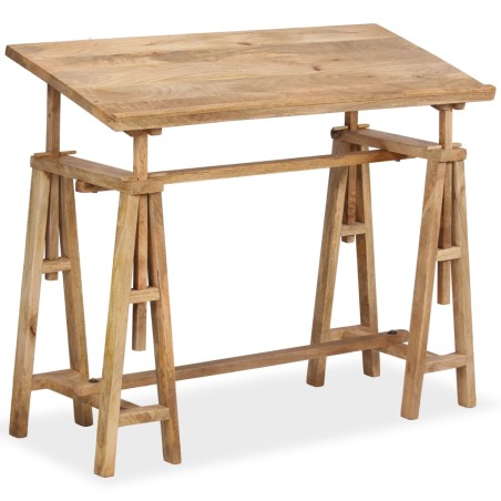 vidaXL Zeichentisch Mangoholz Massiv 116 x 50 x 76 cm 