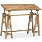 vidaXL Zeichentisch Mangoholz Massiv 116 x 50 x 76 cm vidaXL Zeichentisch Mangoholz Massiv 116 x 50 x 76 cm