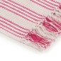 vidaXL Überwurf Baumwolle Streifen 160x210 cm Rosa und Weiß vidaXL Überwurf Baumwolle Streifen 160x210 cm Rosa und Weiß