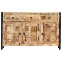 vidaXL Sideboard 120x35x76 cm Massivholz Mango 