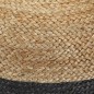 vidaXL Handgefertigter Sitzpuff Dunkelgrau 40 x 45 cm Jute vidaXL Handgefertigter Sitzpuff Dunkelgrau 40 x 45 cm Jute