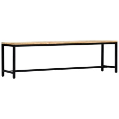 vidaXL Esszimmerbank 160 cm Massives Raues Mangoholz