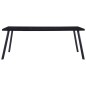 vidaXL Esstisch Schwarz 200 x 100 x 75 cm Hartglas vidaXL Esstisch Schwarz 200 x 100 x 75 cm Hartglas