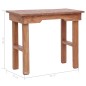 vidaXL Beistelltisch 70 x 35 x 60 cm Massivholz Mahagoni vidaXL Beistelltisch 70 x 35 x 60 cm Massivholz Mahagoni