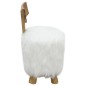 vidaXL Hocker Weiß Massivholz Teak vidaXL Hocker Weiß Massivholz Teak