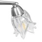 vidaXL Deckenleuchte mit Glasschirmen für 3 E14 Glühlampen vidaXL Deckenleuchte mit Glasschirmen für 3 E14 Glühlampen