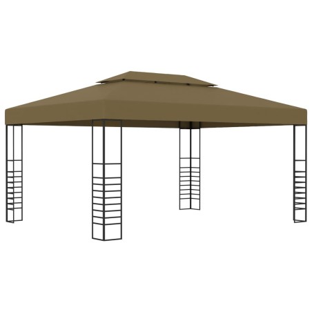 vidaXL Pavillon 3x4 m Taupe 180 g/m²  