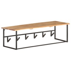 vidaXL Garderobe mit Naturkante 100x34x38 cm Massivholz Akazie