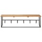 vidaXL Garderobe mit Naturkante 100x34x38 cm Massivholz Akazie vidaXL Garderobe mit Naturkante 100x34x38 cm Massivholz Akazie