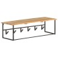 vidaXL Garderobe mit Naturkante 100x34x38 cm Massivholz Akazie vidaXL Garderobe mit Naturkante 100x34x38 cm Massivholz Akazie