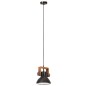 vidaXL Hängelampe Industriestil 25 W Schwarz Rund 19 cm E27 vidaXL Hängelampe Industriestil 25 W Schwarz Rund 19 cm E27