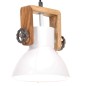 vidaXL Hängelampe Industriestil 25 W Weiß Rund 19 cm E27 vidaXL Hängelampe Industriestil 25 W Weiß Rund 19 cm E27