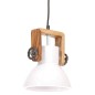 vidaXL Hängelampe Industriestil 25 W Weiß Rund 19 cm E27 vidaXL Hängelampe Industriestil 25 W Weiß Rund 19 cm E27