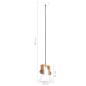 vidaXL Hängelampe Industriestil 25 W Weiß Rund 19 cm E27 vidaXL Hängelampe Industriestil 25 W Weiß Rund 19 cm E27
