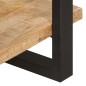 vidaXL Sideboard mit 3 Regalböden 120x40x75 cm Raues Mangoholz vidaXL Sideboard mit 3 Regalböden 120x40x75 cm Raues Mangoholz