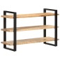 vidaXL Sideboard mit 3 Regalböden 120x40x75 cm Raues Mangoholz vidaXL Sideboard mit 3 Regalböden 120x40x75 cm Raues Mangoholz