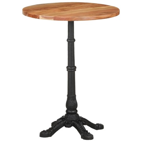 vidaXL Bistrotisch Ø60x76 cm Akazie Massivholz