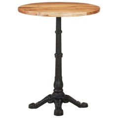 vidaXL Bistrotisch Ø60x76 cm Akazie Massivholz