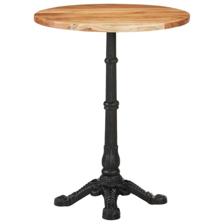 vidaXL Bistrotisch Ø60x76 cm Akazie Massivholz