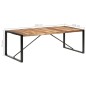 vidaXL Esstisch 220x100x75 cm Massivholz vidaXL Esstisch 220x100x75 cm Massivholz
