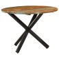 vidaXL Esstisch Rund 100x100x75 cm Altholz Massiv vidaXL Esstisch Rund 100x100x75 cm Altholz Massiv