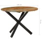 vidaXL Esstisch Rund 100x100x75 cm Altholz Massiv vidaXL Esstisch Rund 100x100x75 cm Altholz Massiv