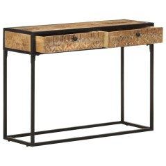 vidaXL Konsolentisch 100x35x75 cm Mango Massivholz
