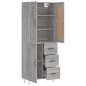 Highboard Grau Sonoma 69,5x34x180 cm Holzwerkstoff Highboard Grau Sonoma 69,5x34x180 cm Holzwerkstoff