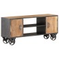 vidaXL TV-Schrank 110x30x49 cm Altholz Massiv vidaXL TV-Schrank 110x30x49 cm Altholz Massiv