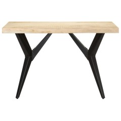 vidaXL Esstisch 120x60x76 cm Massivholz Mango 