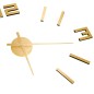 vidaXL 3D-Wanduhr Modernes Design Golden 100 cm XXL vidaXL 3D-Wanduhr Modernes Design Golden 100 cm XXL