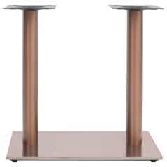 vidaXL Bistrotisch-Gestell Messing 70x40x72 cm Edelstahl